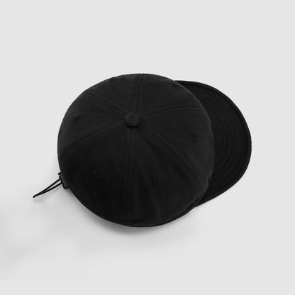 Short Brim Drawstring Baseball Cap