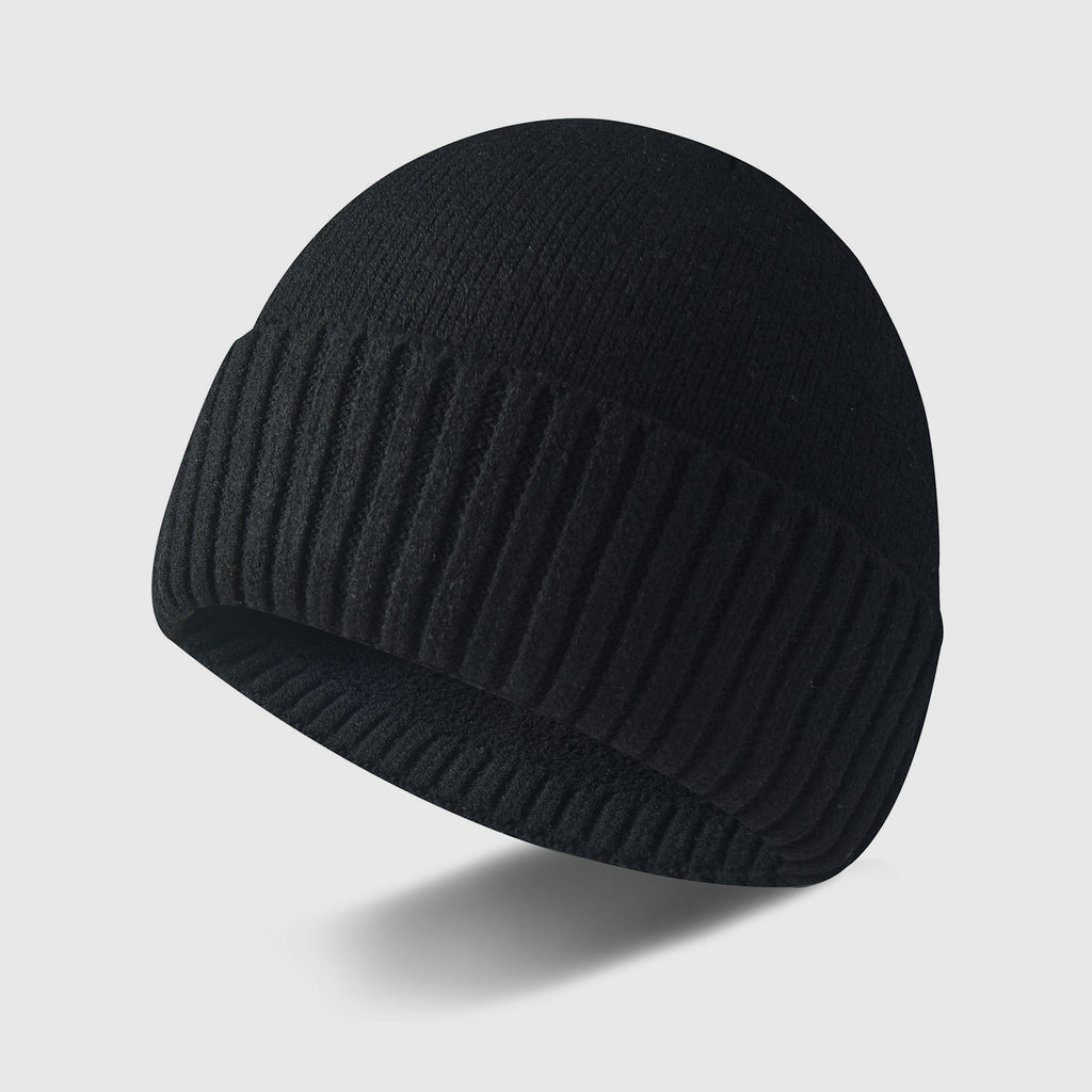 Anti-pilling Neutral Wind Stretchy Fleece-lined Beanie