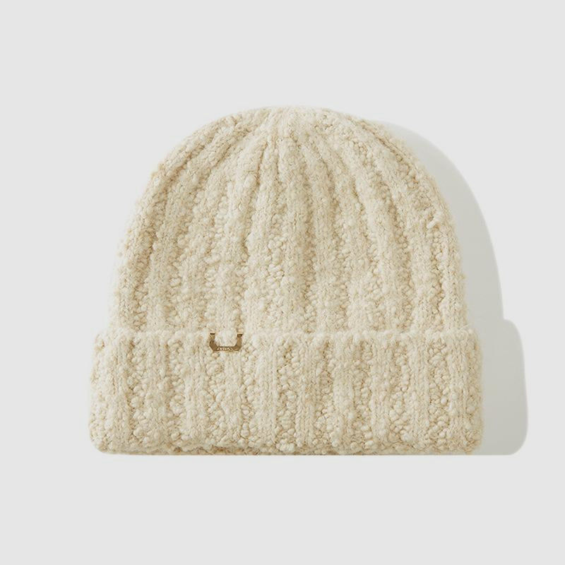 Big Head Circumference Elastic Fleece Beanie