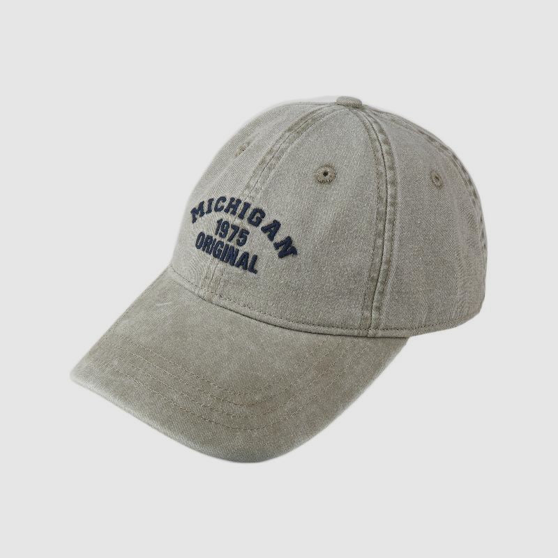 Washed Distressed Letters Embroidered Baseball Cap