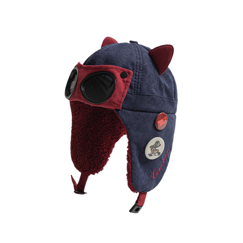 Cat Ear Fleece-lined Thickened Ski Earmuffs Hat