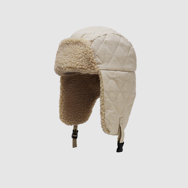 Cycling Hiking Thick Fleece Ear Flap Trapper Hat