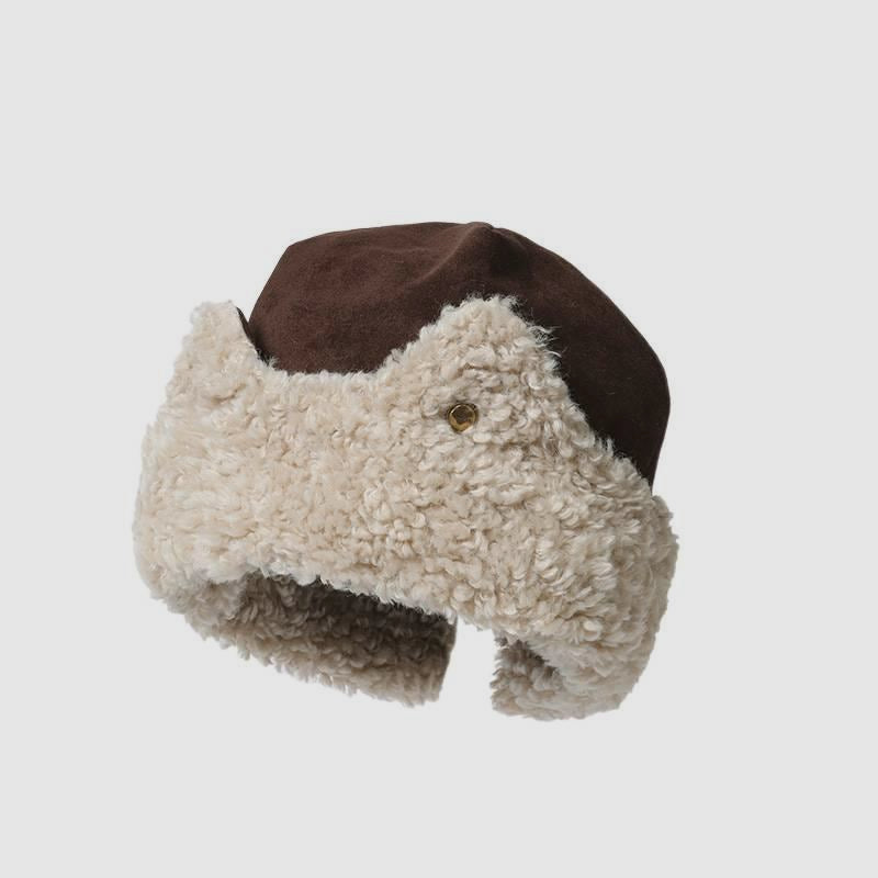 Cat Ear Teddy Fleece Suede Thick Ear Flap Hat
