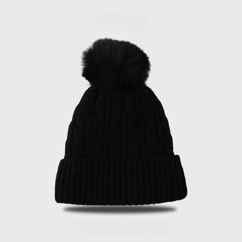 Velvet Thermal and Thickening Windproof Twist Beanie