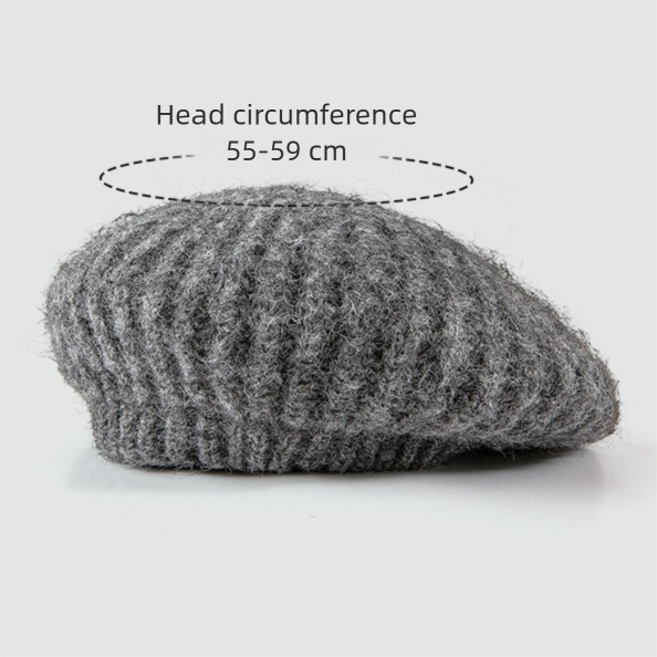 Womens Big Head Mohair Beret
