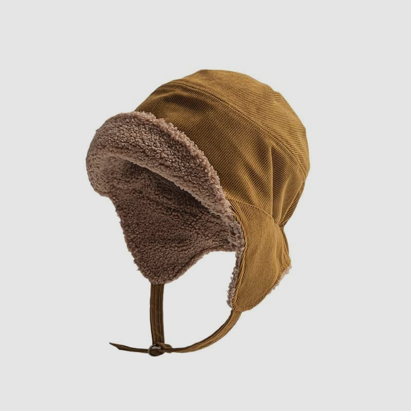 Double-Sided Wear Ear Protection Flight Hat Cycling Warm Windproof Trapper
