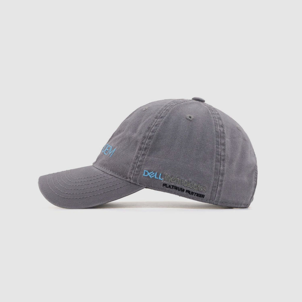 Gray Cotton Baseball Cap
